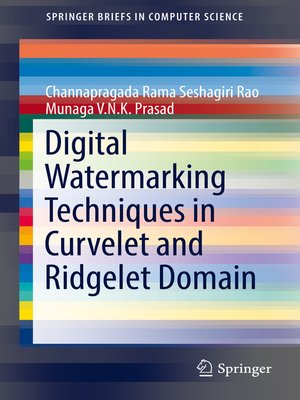cover image of Digital Watermarking Techniques in Curvelet and Ridgelet Domain